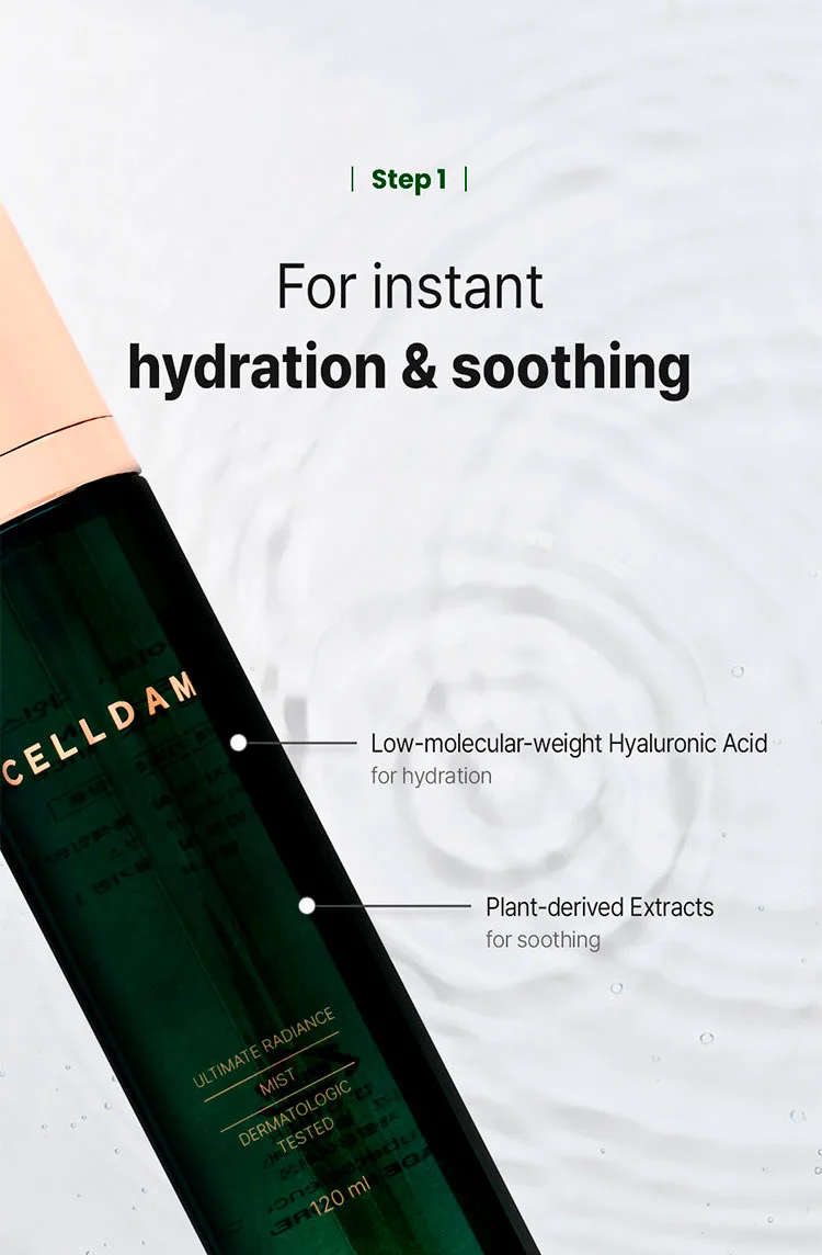 Celldam Ultimate Radiance Mist — imagen del fabricante