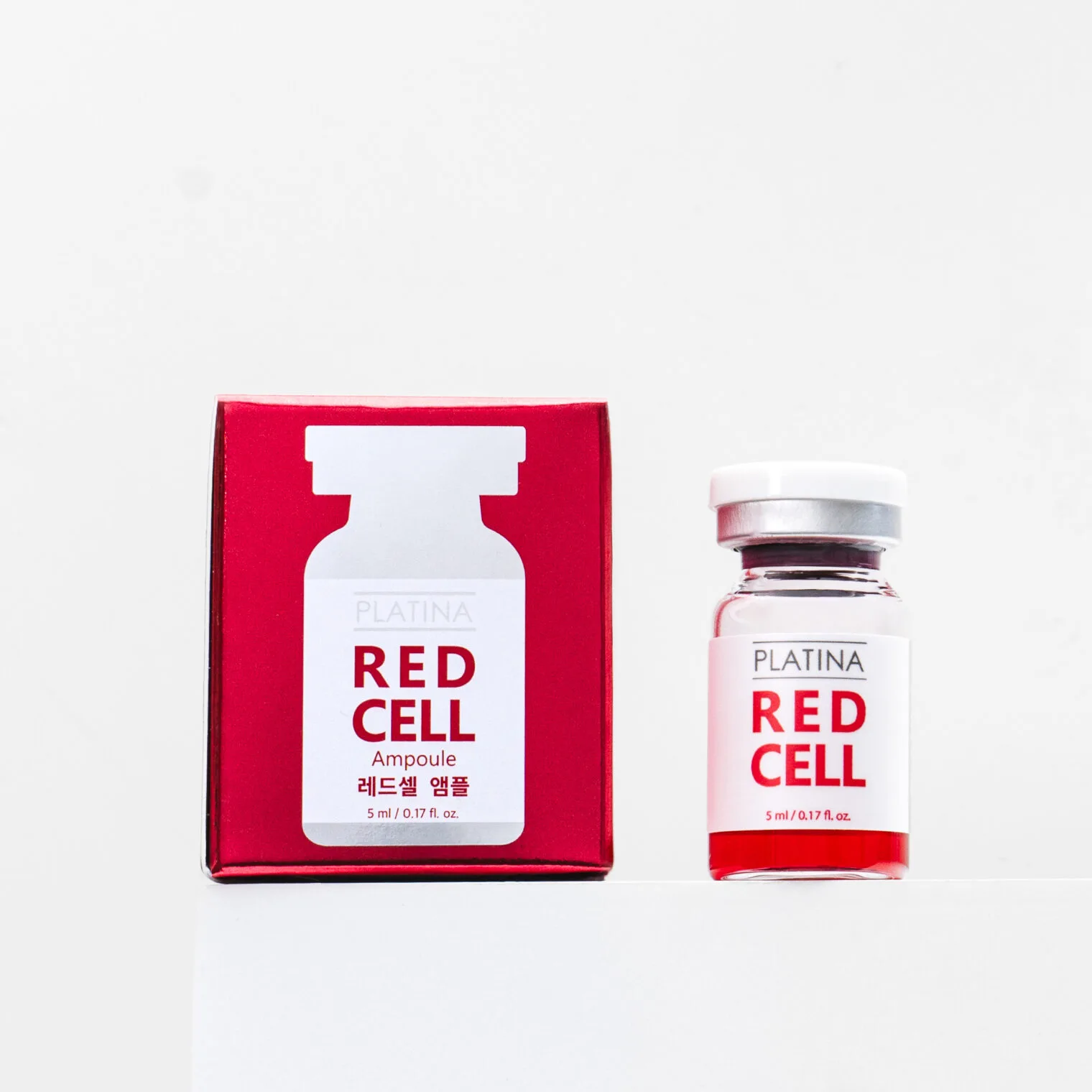 PLATINA Red Cell Ampoule, cosmético distribuido por ELMED en Colombia