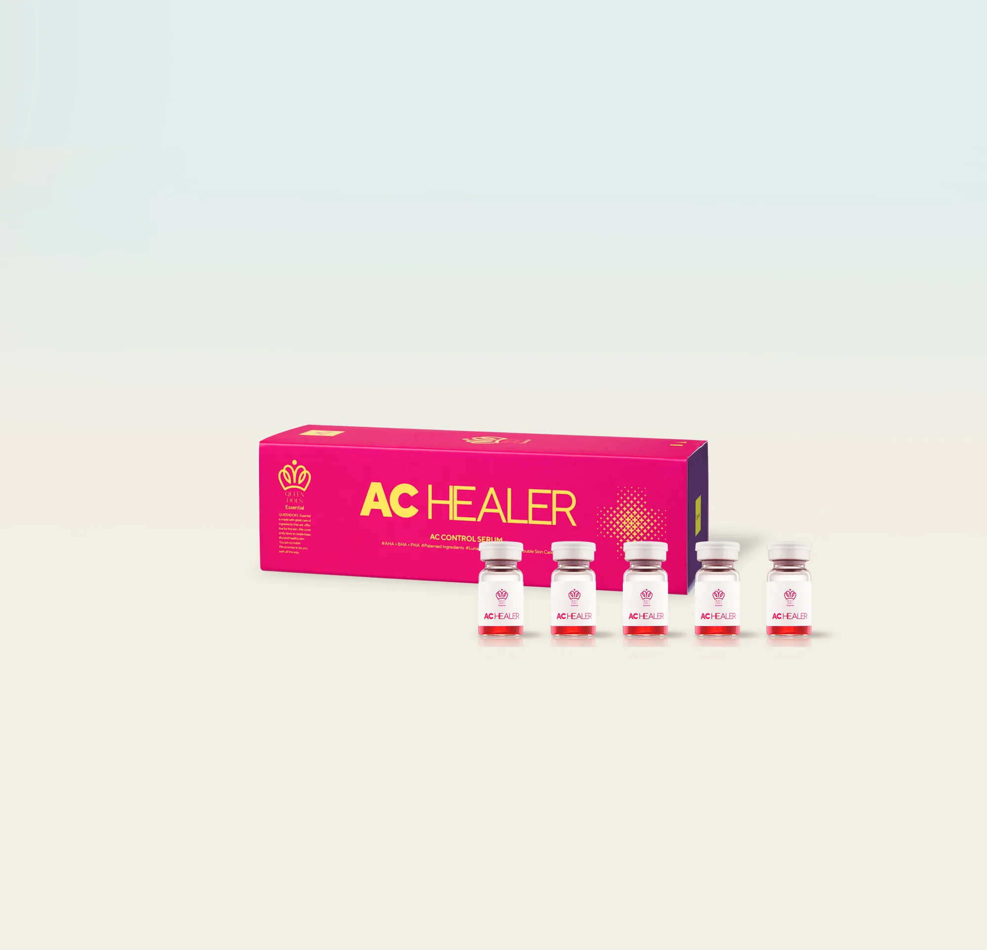QUEENDOES Essential AC Healer Serum, cosmético distribuido por ELMED en Colombia